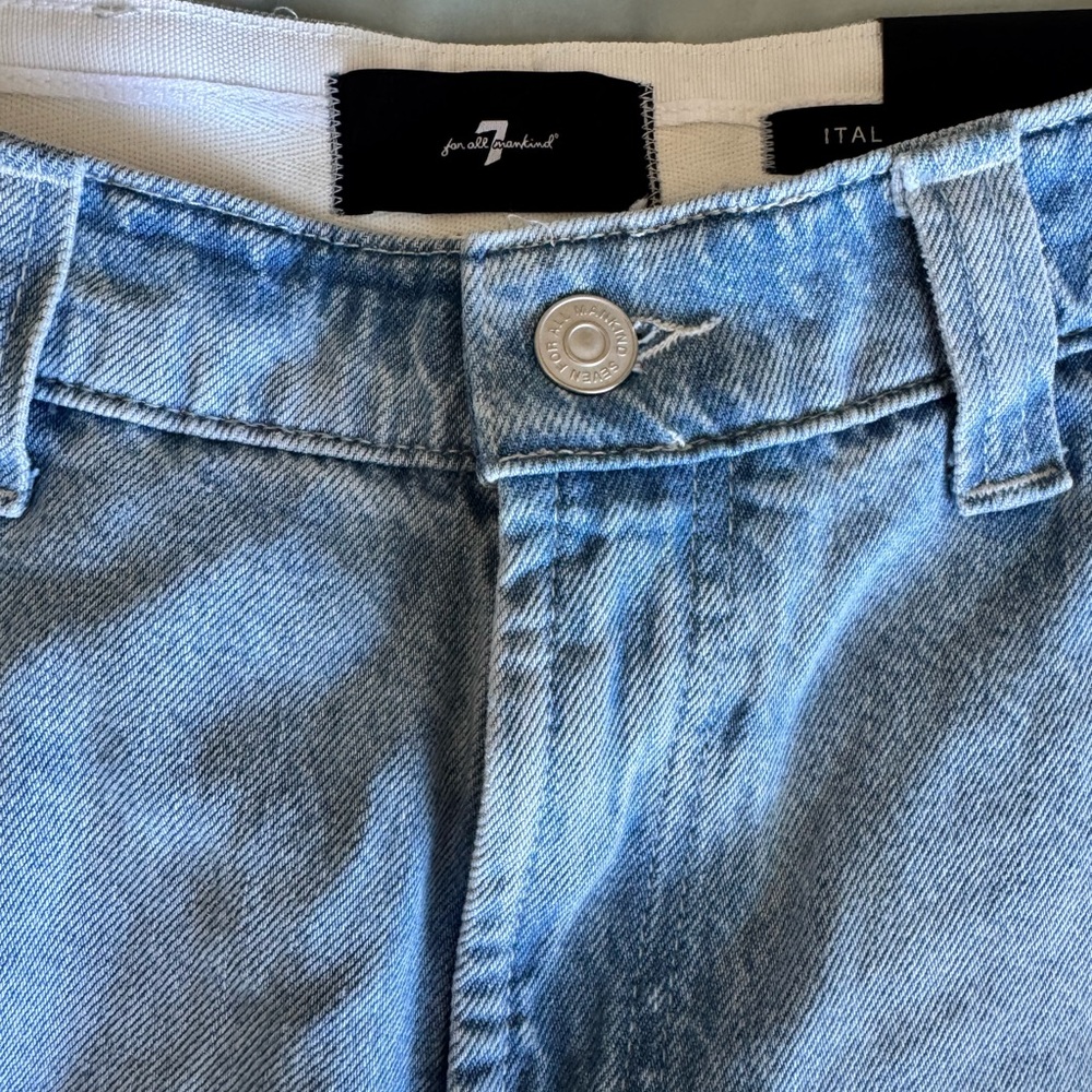 7 For All Mankind Light Blue Flare Jeans - Picture 5 of 5